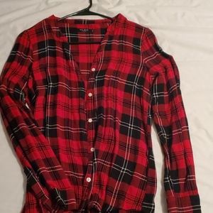 Button up flannel top